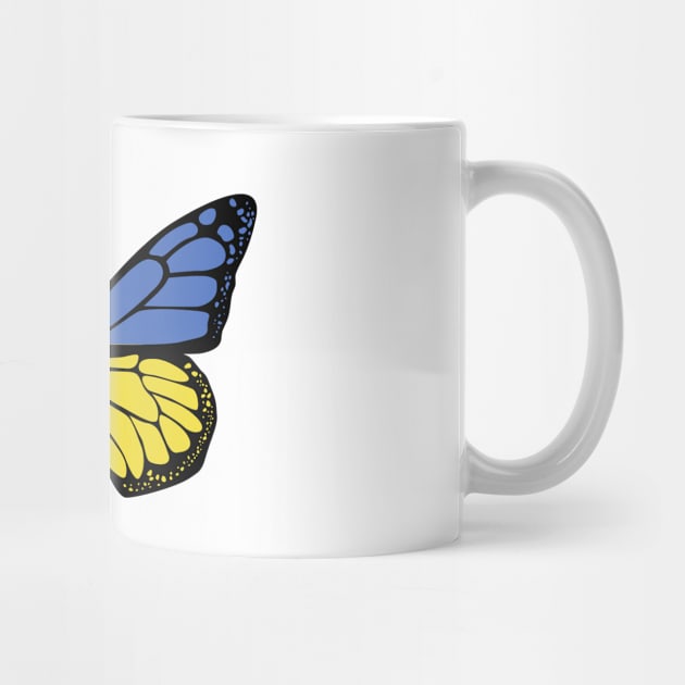 Ukraine Flag Butterfly by BramCrye